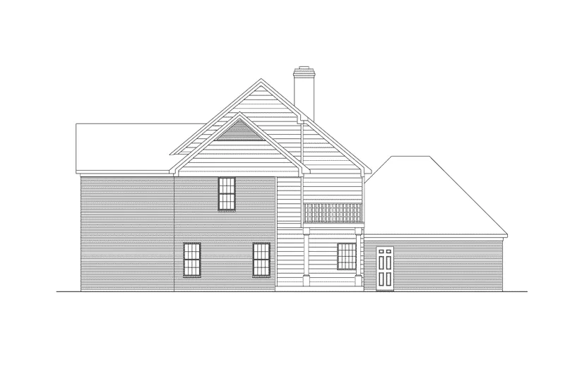 Tudor House Plan Right Elevation - Rockport Way European Home 018D-0007 - Shop House Plans and More