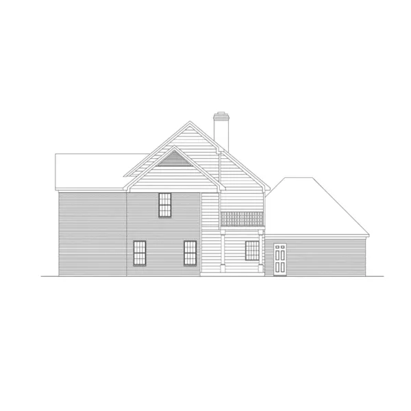 Traditional House Plan Right Elevation - Rockport Way European Home 018D-0007 - Shop House Plans and More