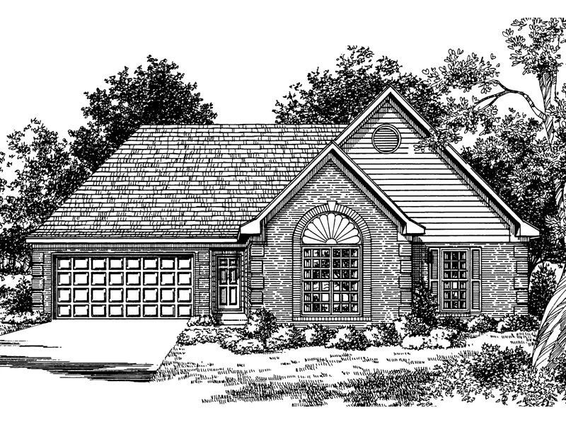 Traditional House Plan Front Image of House - Winnett Traditional Home 019D-0003 - Shop House Plans and More