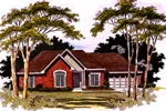 Ranch Home With Multiple Gable And Covered Porch