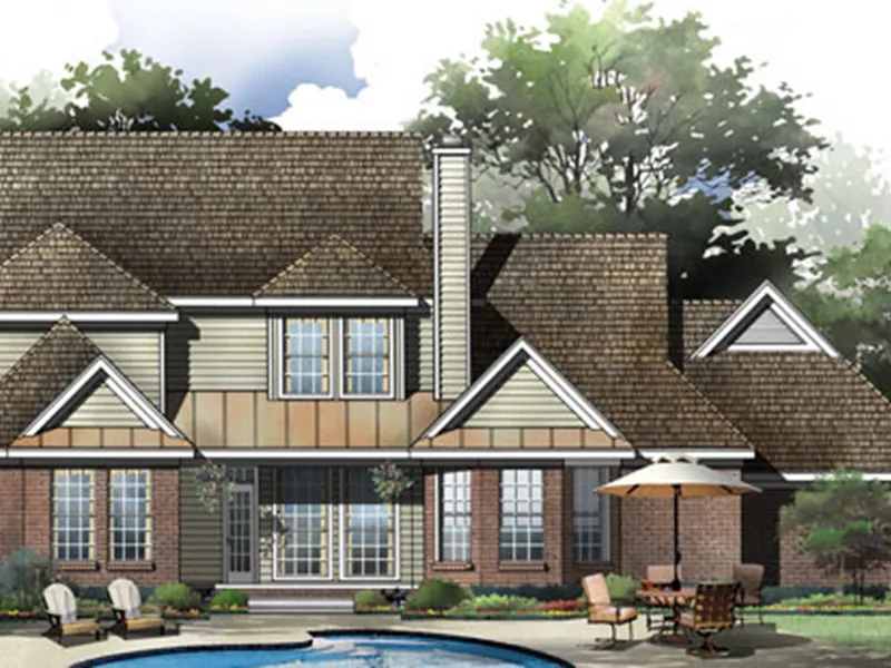 Luxury House Plan Color Image of House - Norris Place Traditional Home 019D-0014 - Shop House Plans and More