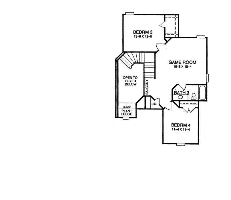 Traditional House Plan Second Floor - Kalispell Traditional Home 019D-0018 - Search House Plans and More