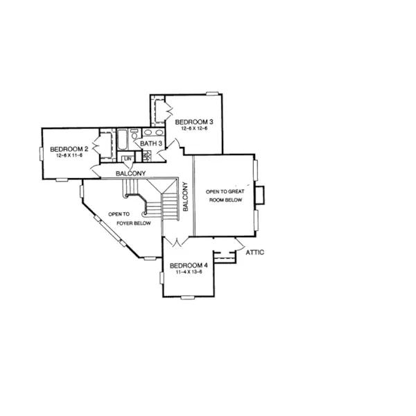 Luxury House Plan Second Floor - Silverton Traditional Home 019D-0021 - Shop House Plans and More