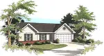 Country House Plan Front of Home - 019D-0025 - Shop House Plans and More