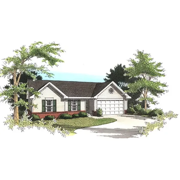 Country House Plan Front of Home - 019D-0025 - Shop House Plans and More