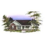 Traditional House Plan Front of House 019D-0027