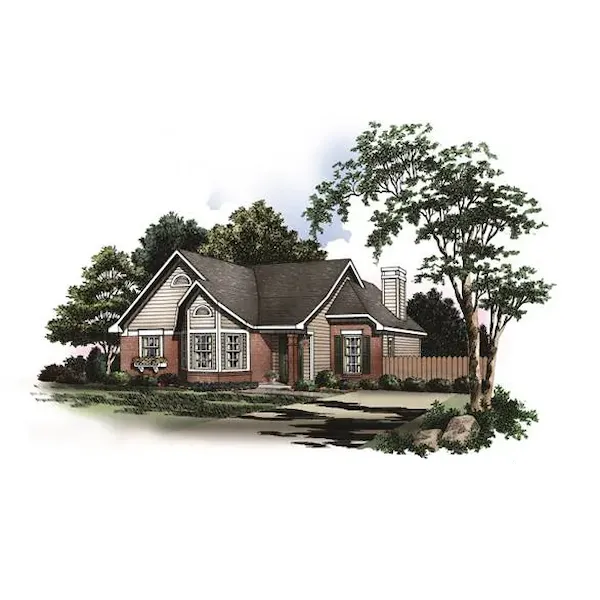 Country House Plan Front of Home - 019D-0028 - Shop House Plans and More