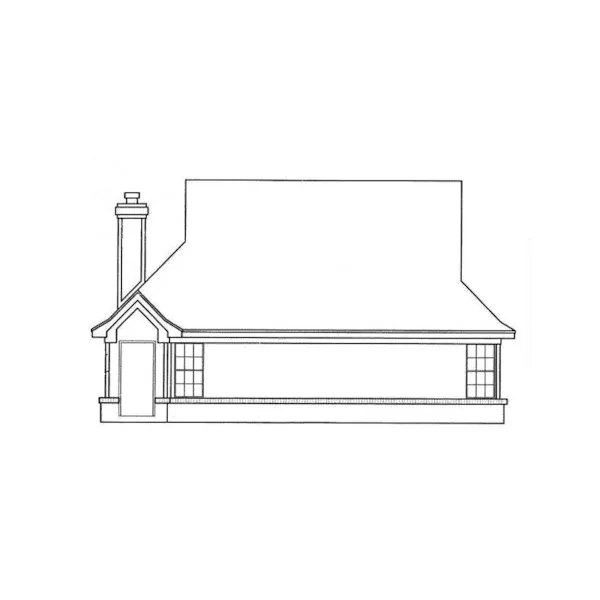 Country House Plan Rear Elevation - 019D-0028 - Shop House Plans and More