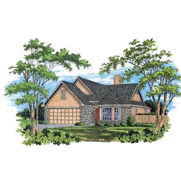 Country House Plan Front of Home - 019D-0029 - Shop House Plans and More