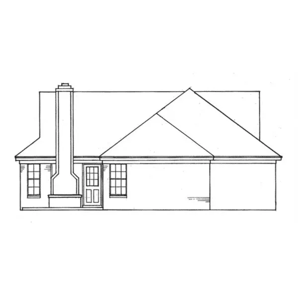 Country House Plan Rear Elevation - 019D-0029 - Shop House Plans and More