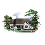 Ranch House Plan Front of House 019D-0030