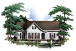 Ranch House Plan Front of Home - 019D-0032 - Shop House Plans and More