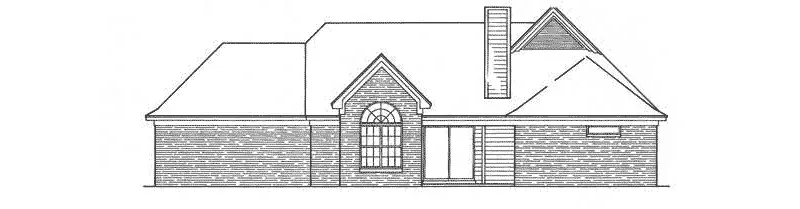 Rear Elevation - 019D-0033 - Shop House Plans and More