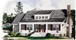 Vacation House Plan Front of House 019D-0035