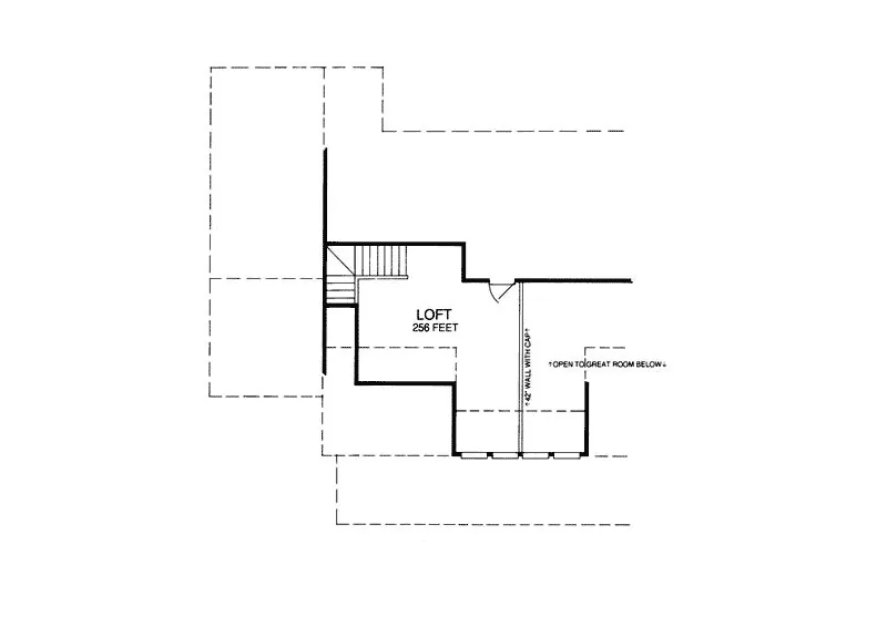 Craftsman House Plan Optional Loft Floor Plan - 019D-0035 - Shop House Plans and More