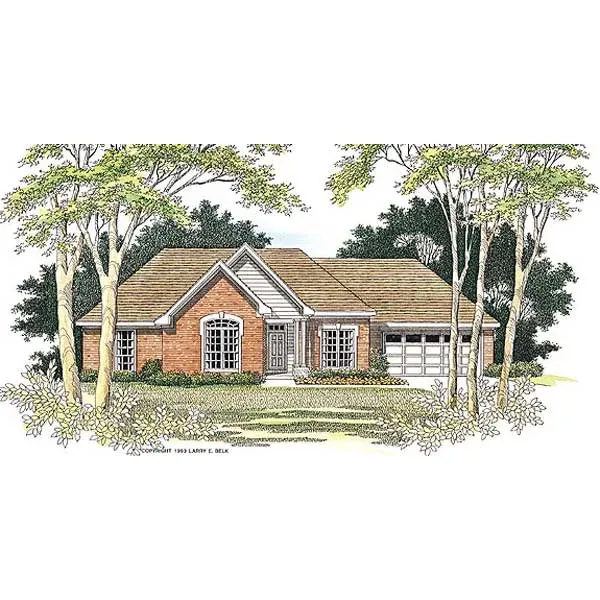 Traditional House Plan Front of Home - 019D-0036 - Shop House Plans and More