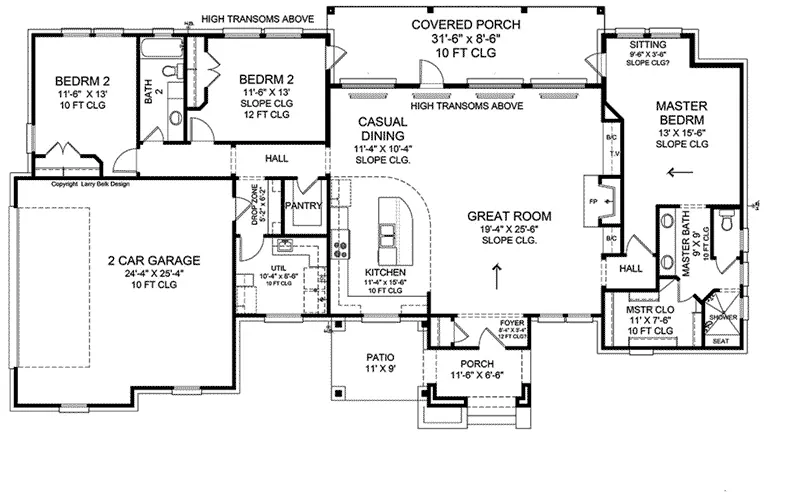 Contemporary House Plan First Floor - 019D-0037 - Shop House Plans and More