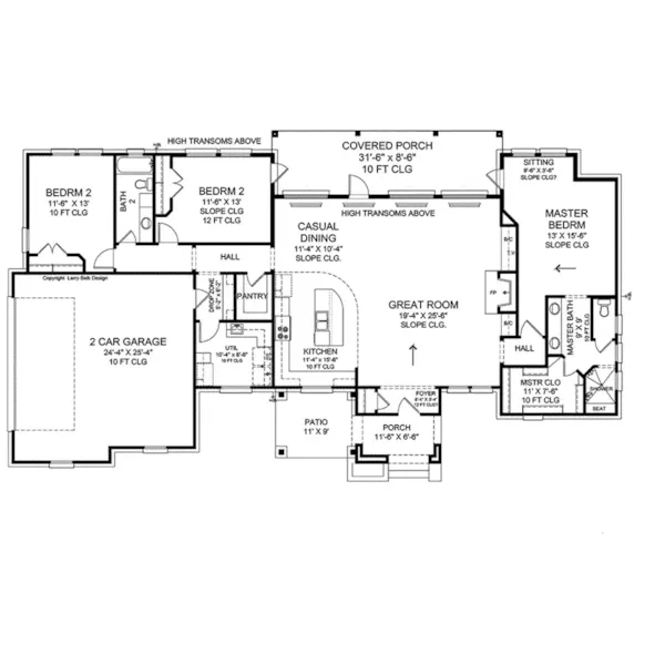 Rustic House Plan First Floor - 019D-0037 - Shop House Plans and More