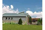Contemporary House Plan Side View Photo 02 - 019D-0037 - Shop House Plans and More