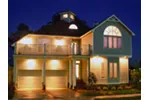 Victorian House Plan Front Night Photo 01 - 019D-0038 - Shop House Plans and More