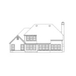 Traditional House Plan Rear Elevation - 019D-0040 - Shop House Plans and More