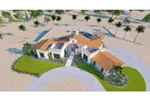 Contemporary House Plan Aerial View Photo 01 - Cordero Southwestern Home 019D-0046 - Search House Plans and More
