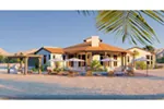 Spanish House Plan Rear Photo 01 - Cordero Southwestern Home 019D-0046 - Search House Plans and More