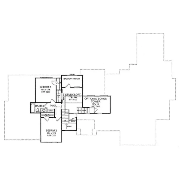 Farmhouse Plan Second Floor - 019D-0049 - Shop House Plans and More