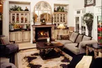 European House Plan Great Room Photo 02 - Cameron Manor Luxury Home 019S-0002 - Search House Plans and More