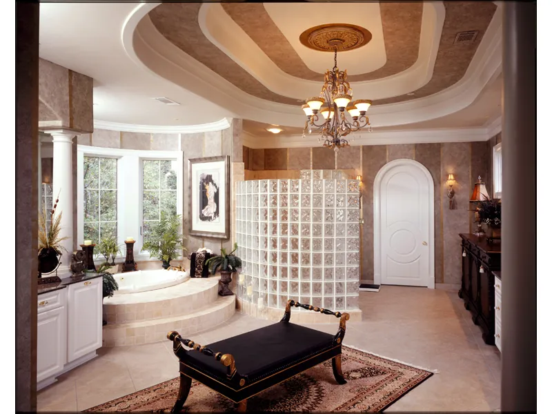 Country House Plan Master Bathroom Photo 01 - Cameron Manor Luxury Home 019S-0002 - Search House Plans and More