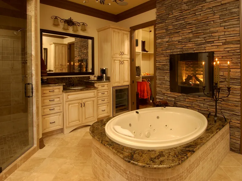 Luxury House Plan Master Bathroom Photo 01 - Darby Hill European Style Home 019S-0003 - Search House Plans and More
