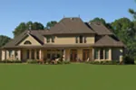Luxury House Plan Rear Photo 01 - Darby Hill European Style Home 019S-0003 - Search House Plans and More