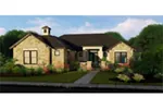 Luxury House Plan Front of Home - Marbella Bay Luxury Ranch Home 019S-0004 - Shop House Plans and More