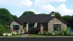 Contemporary House Plan Front of Home - Monserrat Bay Luxury Ranch Home 019S-0005 - Shop House Plans and More