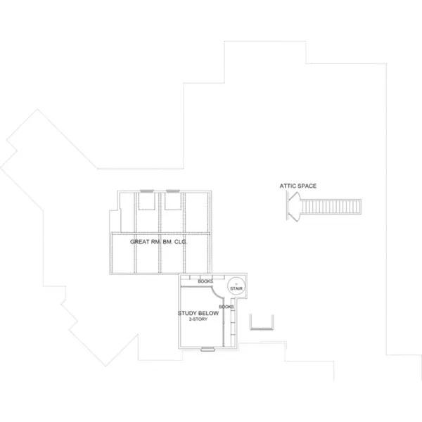 Traditional House Plan Second Floor - Preston Woods Craftsman Home 019S-0007 - Shop House Plans and More