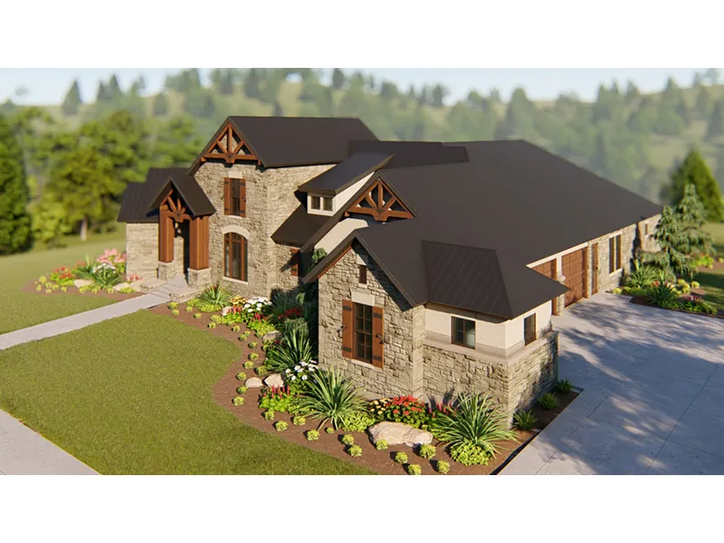 Luxury House Plan Front Photo 04 - 019S-0007 - Shop House Plans and More