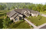 Traditional House Plan Aerial View Photo 01 - 019S-0008 - Shop House Plans and More