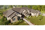 Traditional House Plan Aerial View Photo 02 - 019S-0008 - Shop House Plans and More