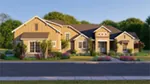 Mediterranean House Plan Front of Home - 019S-0009 - Shop House Plans and More