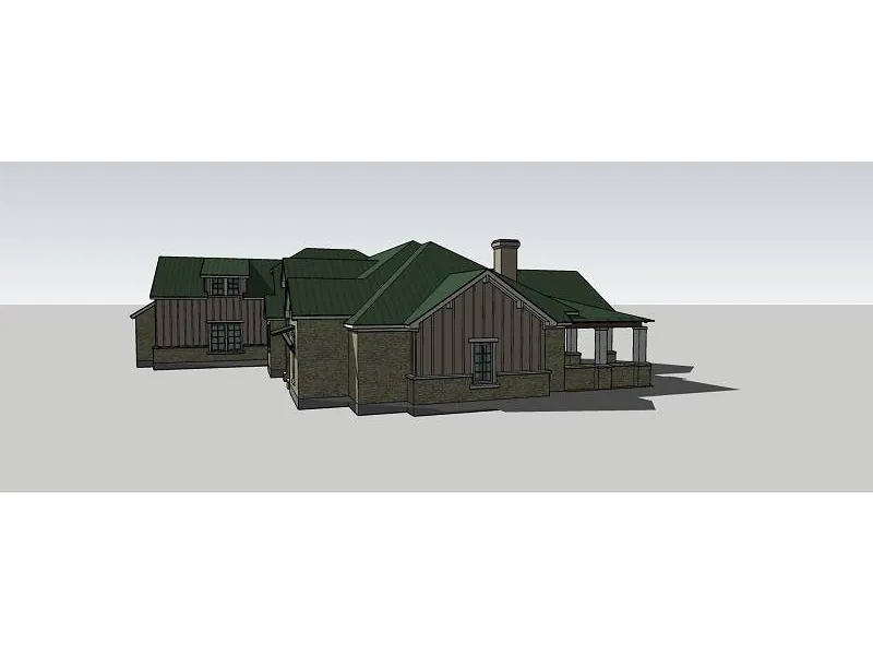 Farmhouse Plan Side View Photo - 019S-0009 - Shop House Plans and More