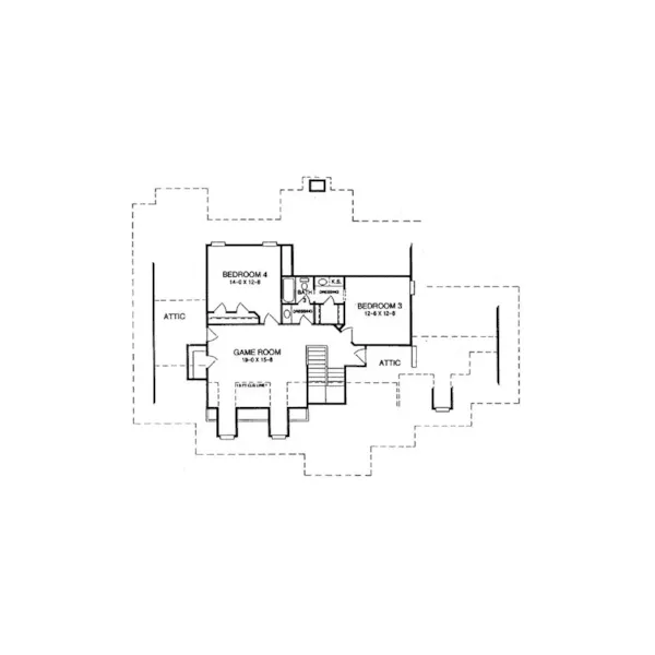 Country House Plan Second Floor - 019S-0010 - Shop House Plans and More