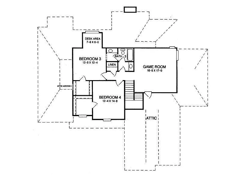 Country House Plan Second Floor - 019S-0011 - Shop House Plans and More