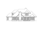 Country House Plan Rear Elevation - 019S-0011 - Shop House Plans and More