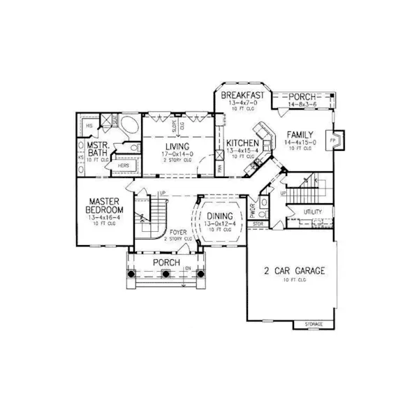 Luxury House Plan First Floor - 019S-0012 - Shop House Plans and More