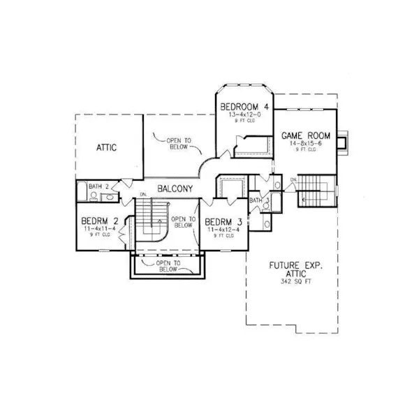 Luxury House Plan Second Floor - 019S-0012 - Shop House Plans and More