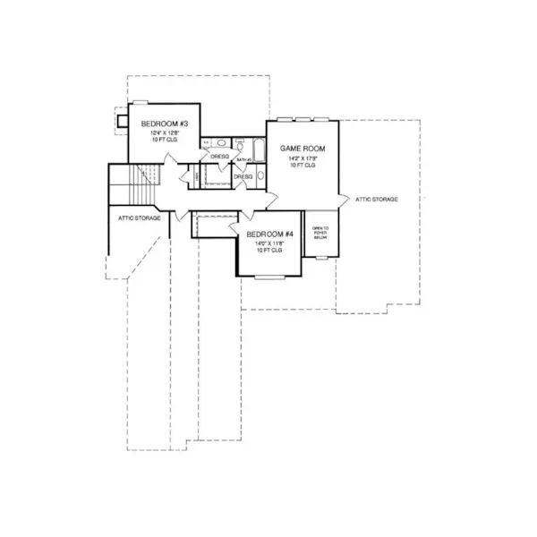 Country House Plan Second Floor - Albracca Two-Story Home 019S-0013 | House Plans and More