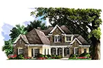 Farmhouse Plan Front of Home - Albracca Two-Story Home 019S-0013 | House Plans and More