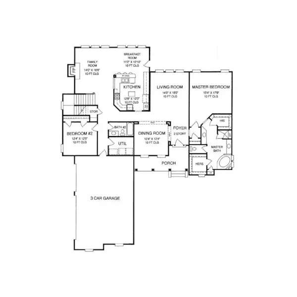 Mountain House Plan First Floor - Florentine Country French Home 019S-0014 | House Plans and More