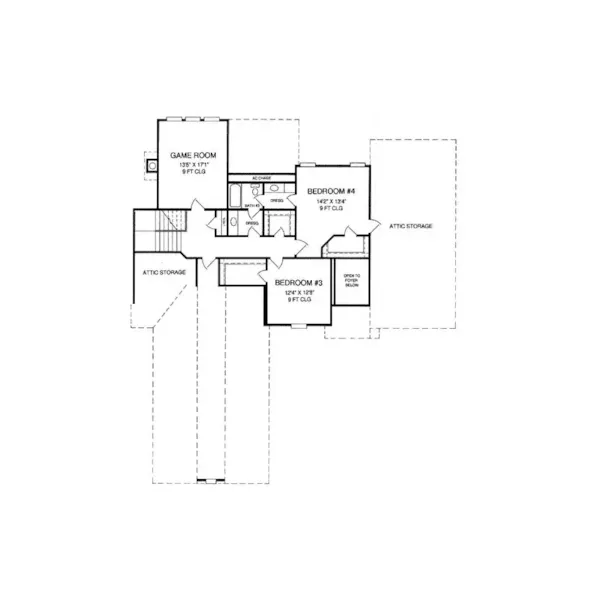 Mountain House Plan Second Floor - Florentine Country French Home 019S-0014 | House Plans and More