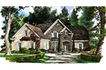 Cabin & Cottage House Plan Front of Home - Florentine Country French Home 019S-0014 | House Plans and More